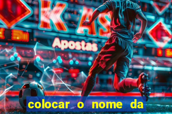 colocar o nome da pessoa no congelador